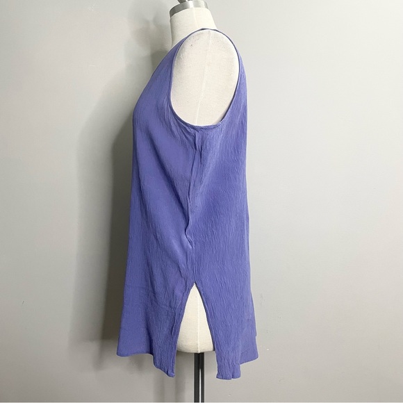 AUGUST SILK SPORT Crinkle Silk Tank Top - Picture 2 of 8